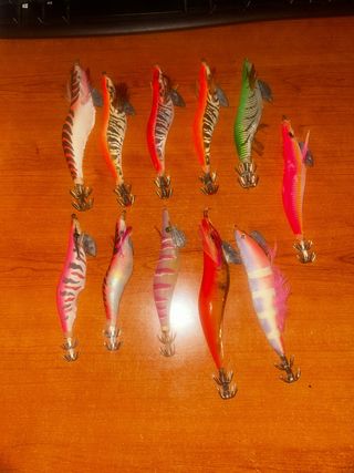 Lotes de señuelos para pesca de calamar