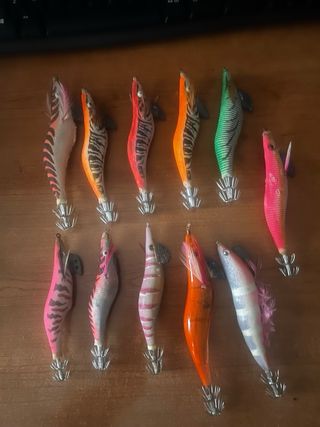 Lotes de señuelos para pesca de calamar