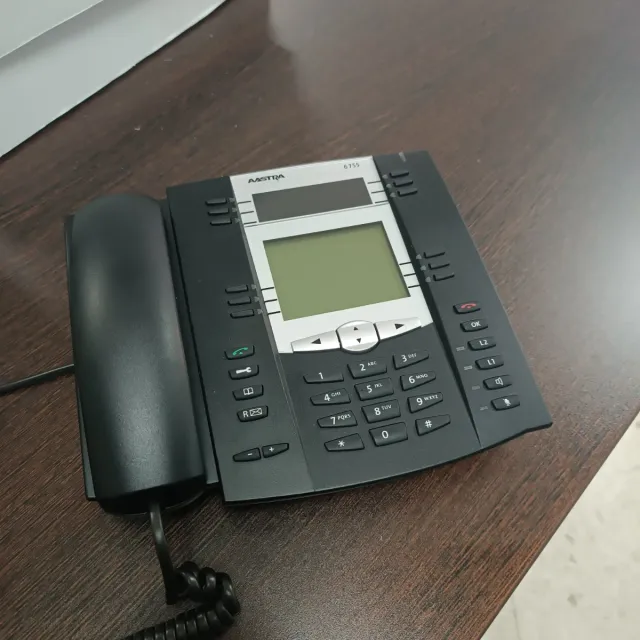 Teléfono Aastra 6755 Negro/Gris