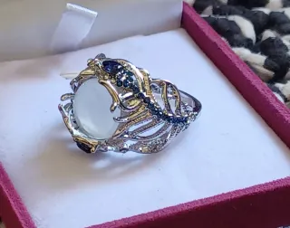 Anillo Bronce Unisex Diseño Serpiente