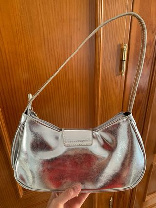 Bolso de hombro plateado Shein