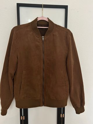 Chaqueta Mango Ante Marrón