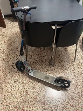 Patinete Plegable Azul y Negro