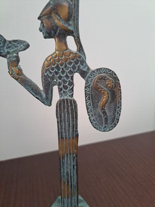 Figura Bronce Diosa Atenea Antigua