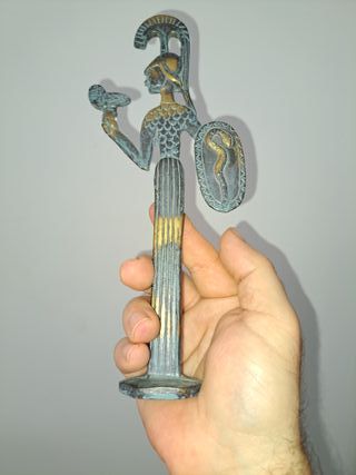 Figura Bronce Diosa Atenea Antigua
