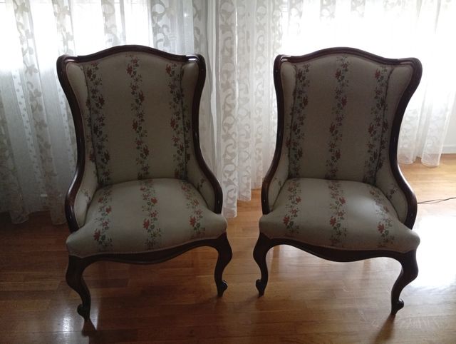 2 Butacas Clásicas con estampado floral 