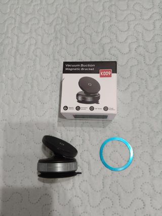 Soporte magnético para móvil con ventosa