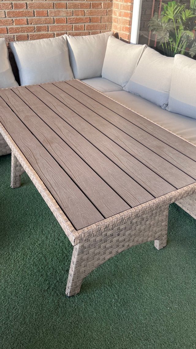 Conjunto Rinconera Jardín Ratán sintético