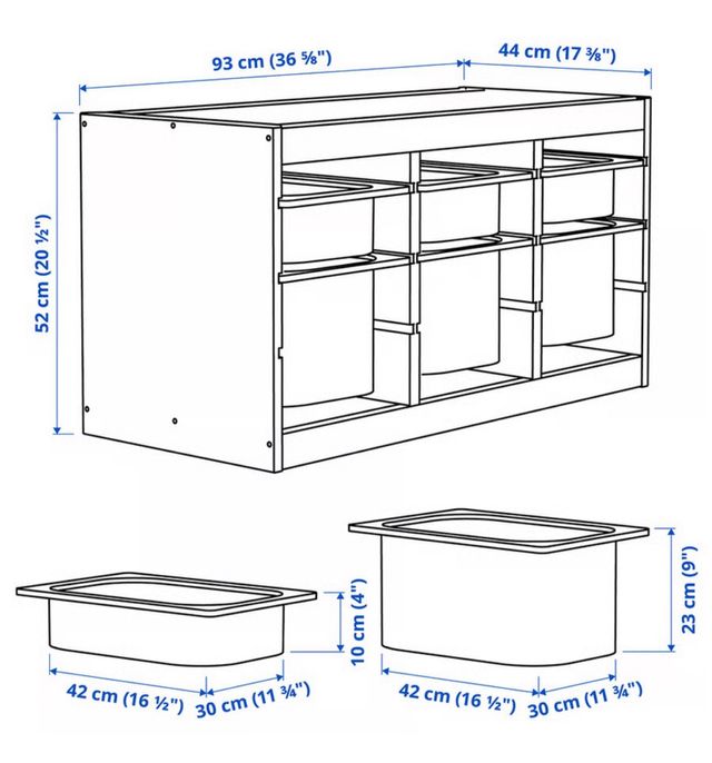 Mueble almacenamiento Trofast