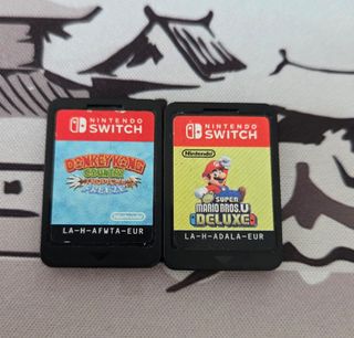 Donkey Kong y Mario Bros Bros U Deluxe sin caja