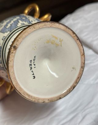 Vaso Volpi Deruta vintage ceramica