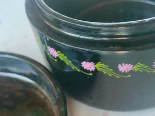 Portagioie vintage in legno decorata finemente