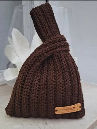 Bolso crochet nudo japones,  tejido a mano por mi