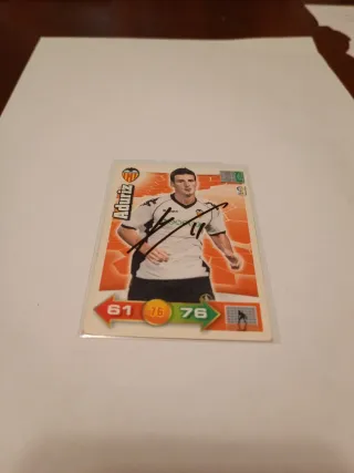 Cromo Aduriz Valencia 10/11 Firmado
