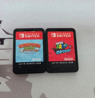 Donkey Kong y Mario Odyssey sin caja para switch