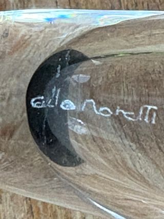 Set 6 Flûte Vetro Murano Carlo Moretti