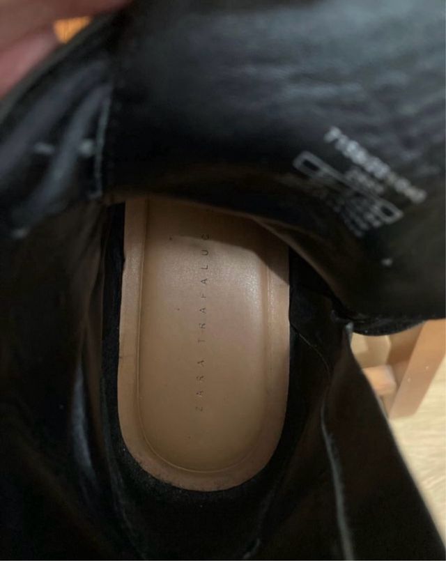 Botines Zara Negros con Perlas