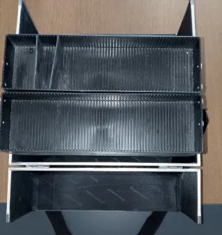 Maletín de estética SONGMICS negro/plata