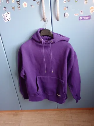 Felpa Pull&Bear Viola Uomo XS