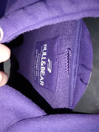 Felpa Pull&Bear Viola Uomo XS