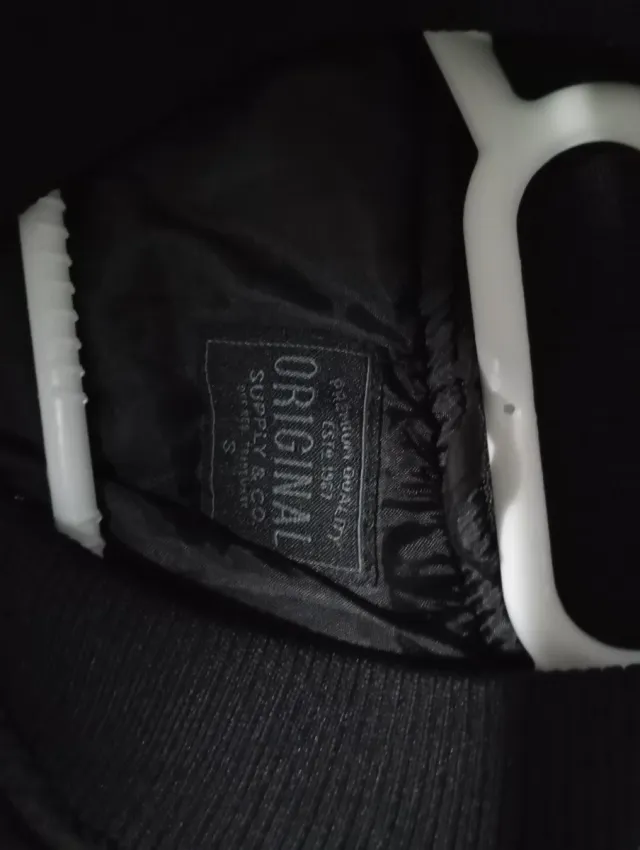 Chaqueta bomber negra