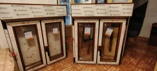 4 Ventanas PVC Kommerling 2 hojas nuevas