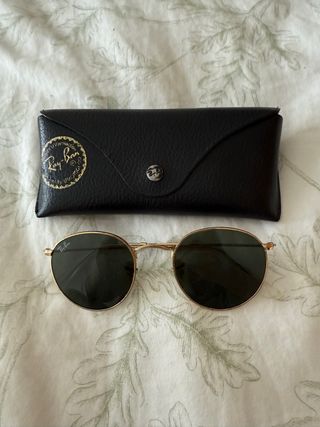 Ray-Ban Round Metal Gafas de Sol Doradas