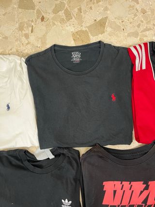 Lote 5 camisetas hombre M | Polo Ralph Lauren, Adi
