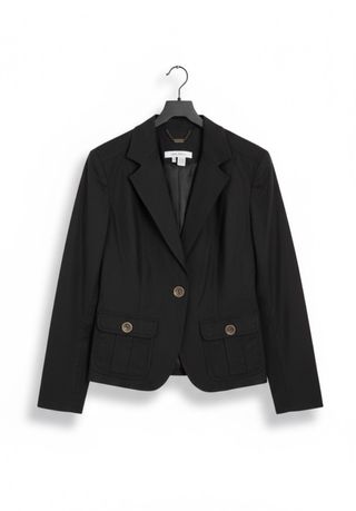 Americana/Blazer Negro Clásico Zara
