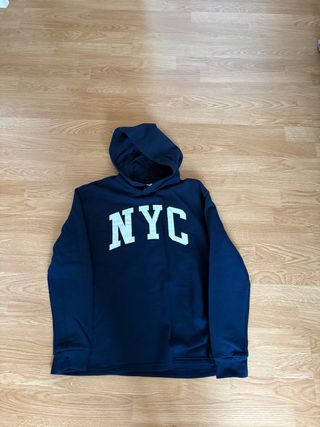 Sudadera H&M NYC Azul