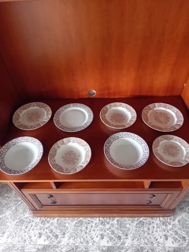 Vajilla 39 piezas cerámica y porcelana