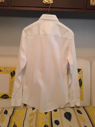 Camisa Zara Blanca Manga Larga