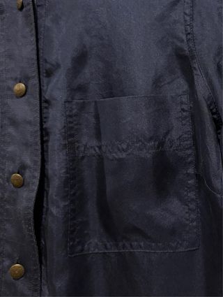 Camisa Massimo Dutti seda estilo mao azul