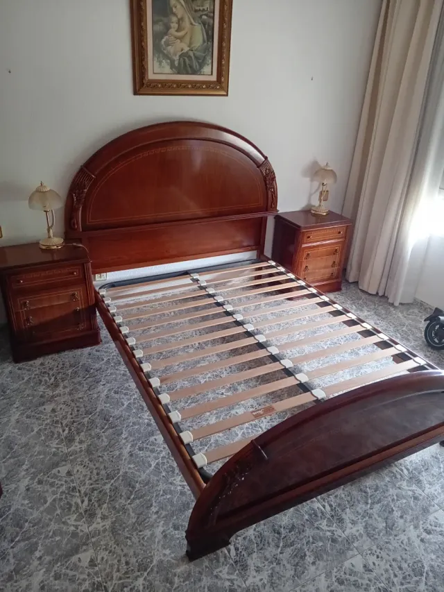 Somier y cabezal de madera