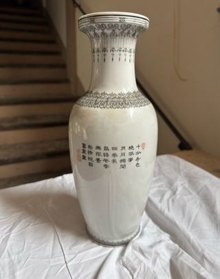 Vaso Cinese Vintage Famille Rose