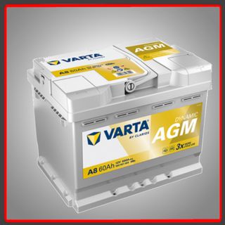 BATERIA COCHE VARTA A8 AGM 60AH 680A STAR-STOP