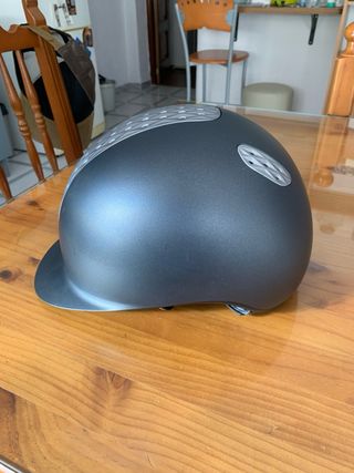 Casco de equitación Fouganza gris