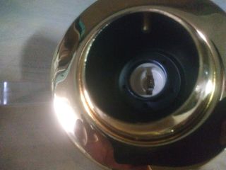 Lámpara empotrada dorada metal
