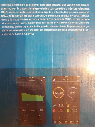 Báscula Garmin Index smart scale