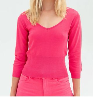 Fracomina Maglia Rosa maniche 3/4 Nuova