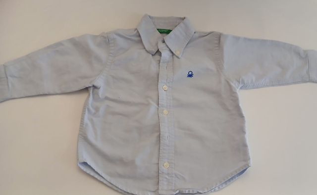 Camisa Benetton niño azul