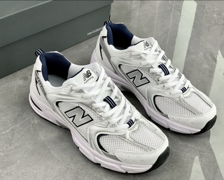 New Bàlance 530 White Silver Navy size 42