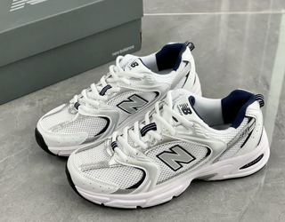 New Bàlance 530 White Silver Navy size 42