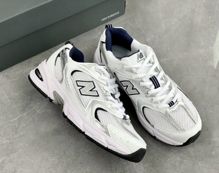 New Bàlance 530 White Silver Navy size 42