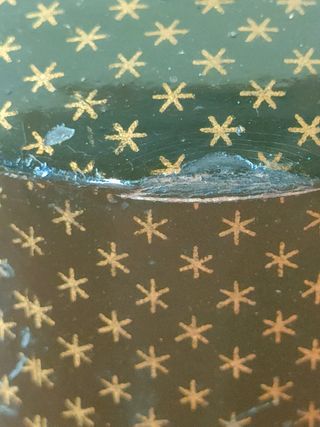 Scatola vintage decorata con stelle