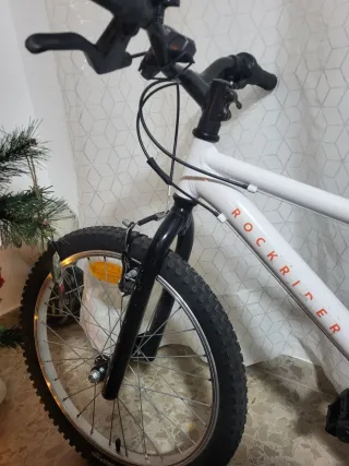 Bicicleta Decathlon Rockrider Blanca