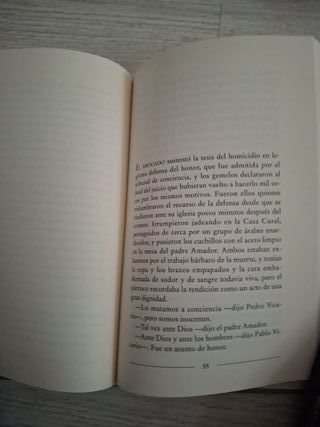 Libro  crónica de una muerte anunciada