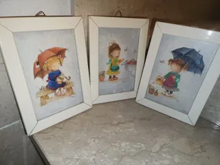 Set 3 cartoline con quadretti illustratore Coní