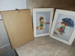 Set 3 cartoline con quadretti illustratore Coní