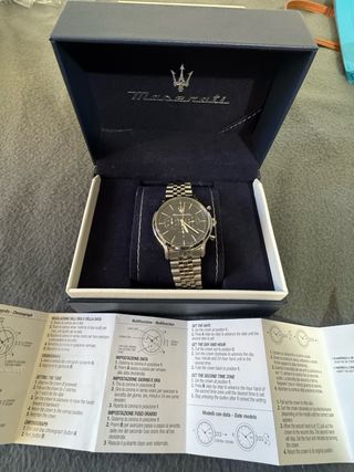 Orologio Maserati Uomo Nero/Argento